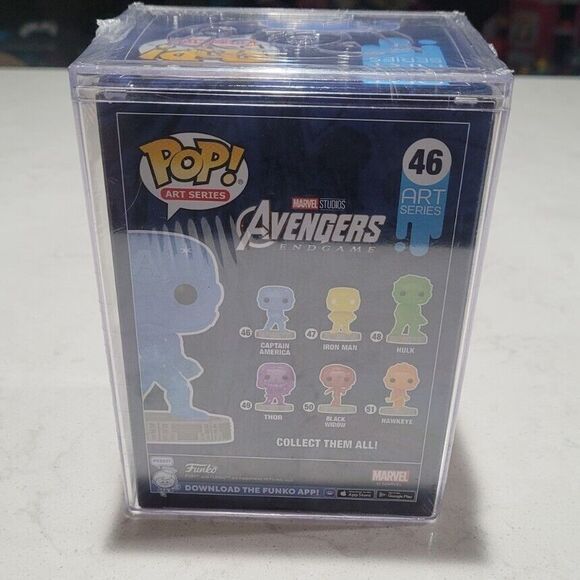 Funko Pop! #46 Artist Series Marvel Captain America SEALED w POP! PROTECTOR RARE - Picture 9 of 11